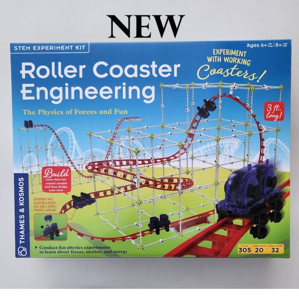 New Thames & Kosmos Roller Coaster Engineering STEM Kit Toy Set Physics Forces M